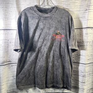 Hawaiian Lava Men's T-shirt Black Size XL Big Island